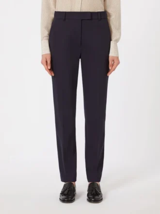 Jersey broek, marineblauw