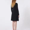 Jersey jurk van crêpe, zwart Jersey jurk van crêpe, zwart