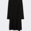 Jersey jurk van crêpe, zwart Jersey jurk van crêpe, zwart