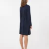 Jersey jurk van Milano-knit, marineblauw Jersey jurk van Milano-knit, marineblauw