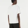 Jersey T-shirt met print en borduursels, wit Jersey T-shirt met print en borduursels, wit