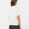 Jersey T-shirt met print en borduursels, wit Jersey T-shirt met print en borduursels, wit