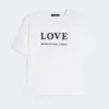 Jersey T-shirt met print en borduursels, wit Jersey T-shirt met print en borduursels, wit