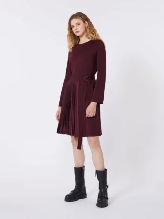 Jerseyjurk van Milano-knit, bordeaux