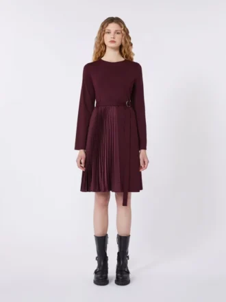 Jerseyjurk van Milano-knit, bordeaux