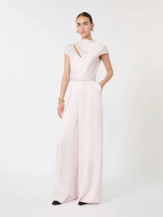 Jumpsuit van Envers-satijn, roze