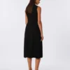 Jurk van viscose crêpe, zwart Jurk van viscose crêpe, zwart