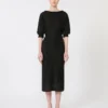 Jurk van viscose met pailletten, zwart Jurk van viscose met pailletten, zwart