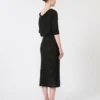 Jurk van viscose met pailletten, zwart Jurk van viscose met pailletten, zwart