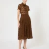 Kanten midi-rok, chocoladebruin Kanten midi-rok, chocoladebruin