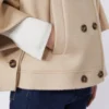 Kashmir cape met boxy-pasvorm, albino Kashmir cape met boxy-pasvorm, albino