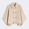Kashmir cape met boxy-pasvorm, albino Kashmir cape met boxy-pasvorm, albino