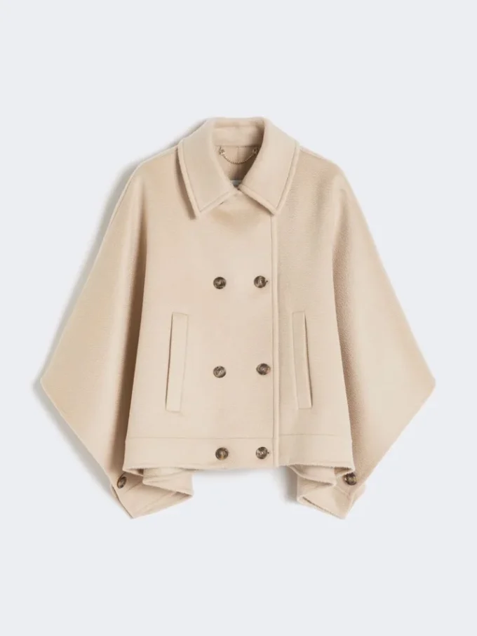 Kashmir cape met boxy-pasvorm, albino Kashmir cape met boxy-pasvorm, albino