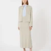 Argyle-rok van kasjmiergaren, beige Argyle-rok van kasjmiergaren, beige