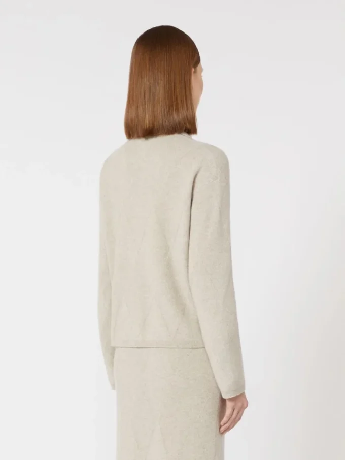 Kasjmier gebreid vest, beige Kasjmier gebreid vest, beige