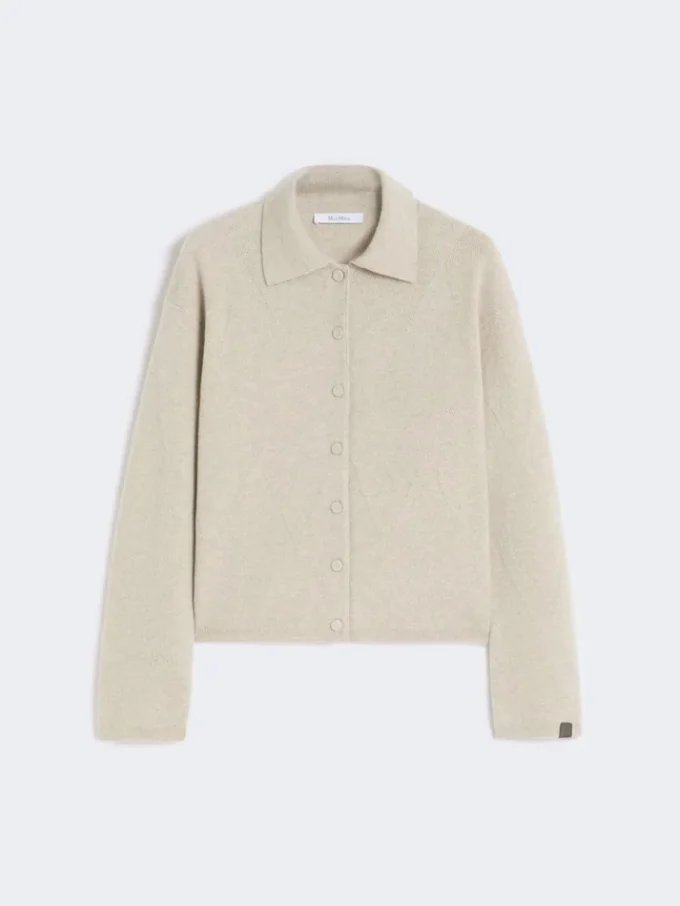 Kasjmier gebreid vest, beige Kasjmier gebreid vest, beige