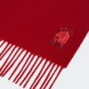 Kasjmier stola met franjes, donkerrood Kasjmier stola met franjes, donkerrood