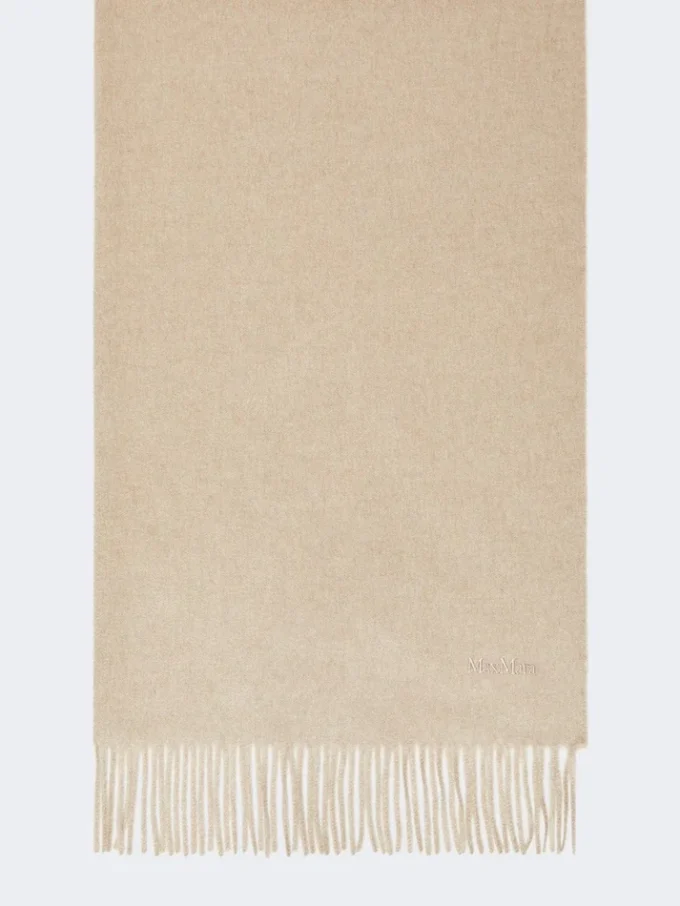 Kasjmier stola met logo, beige Kasjmier stola met logo, beige
