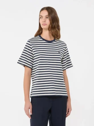 Katoenen basic T-shirt, ecru