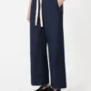 Katoenen broek met trekkoord, middernachtblauw Katoenen broek met trekkoord, middernachtblauw