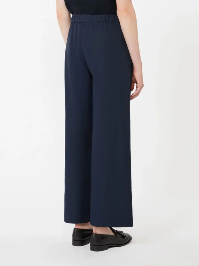 Katoenen broek met trekkoord, middernachtblauw Katoenen broek met trekkoord, middernachtblauw