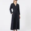 Katoenen denimjurk met riem, ultramarijn Katoenen denimjurk met riem, ultramarijn