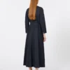 Katoenen denimjurk met riem, ultramarijn Katoenen denimjurk met riem, ultramarijn