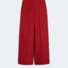 Katoenen gabardine jersey broek, rood Katoenen gabardine jersey broek, rood