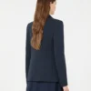 Katoenen jersey blazer, marineblauw Katoenen jersey blazer, marineblauw