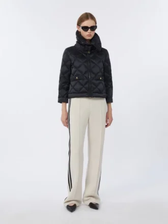 Katoenen jersey broek, ecru