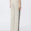 Katoenen jersey broek, ecru