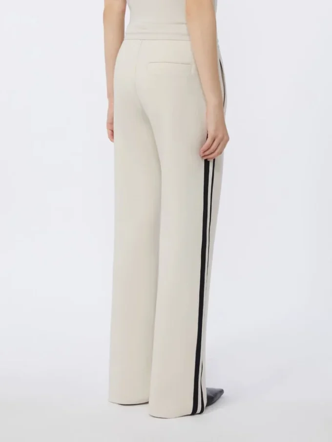 Katoenen jersey broek, ecru