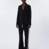 Katoenen jersey broek, zwart