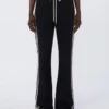 Katoenen jersey broek, zwart