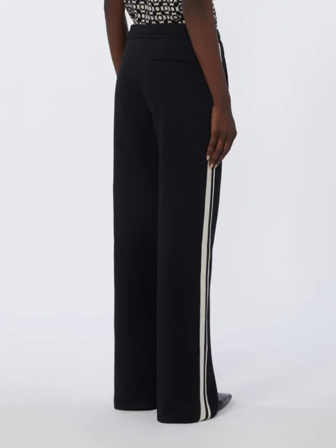 Katoenen jersey broek, zwart