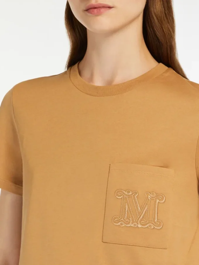 Katoenen jersey T-shirt, camel Katoenen jersey T-shirt, camel