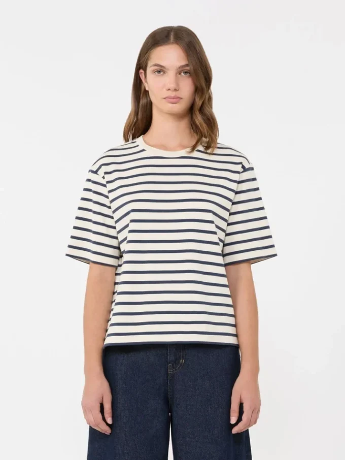 Katoenen jersey T-shirt, ecru Katoenen jersey T-shirt, ecru