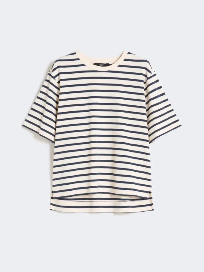 Katoenen jersey T-shirt, ecru Katoenen jersey T-shirt, ecru