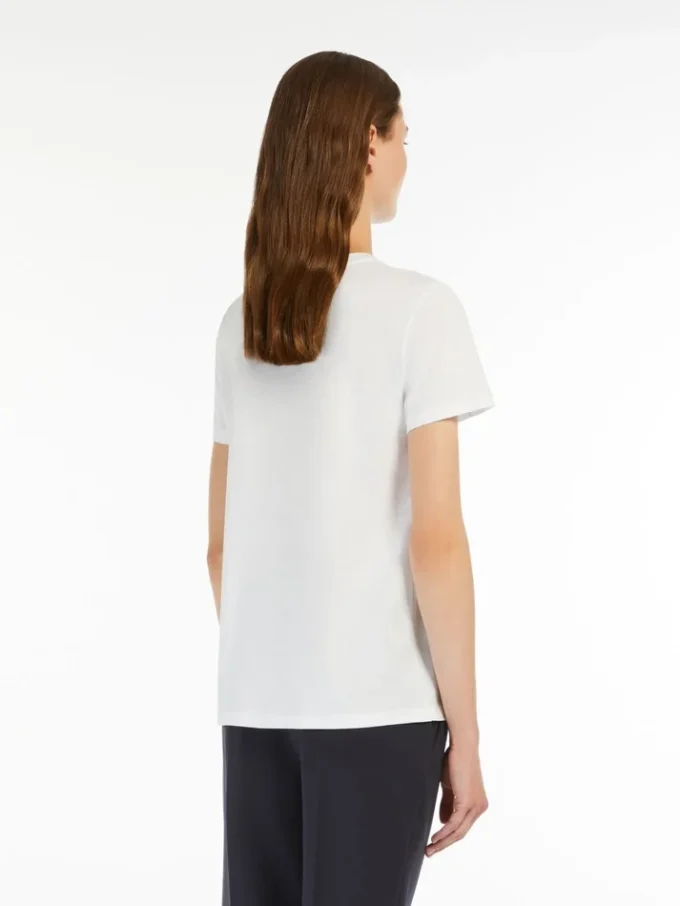 Katoenen jersey T-shirt, optisch wit Katoenen jersey T-shirt, optisch wit