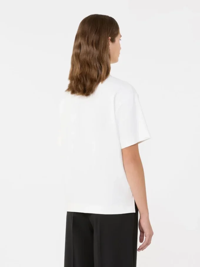 Katoenen jersey T-shirt, wit Katoenen jersey T-shirt, wit