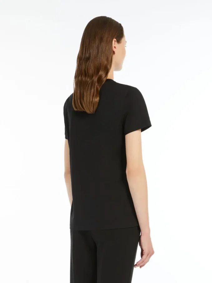 Katoenen jersey T-shirt, zwart Katoenen jersey T-shirt, zwart