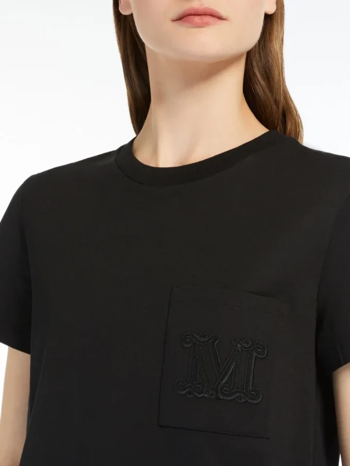 Katoenen jersey T-shirt, zwart Katoenen jersey T-shirt, zwart