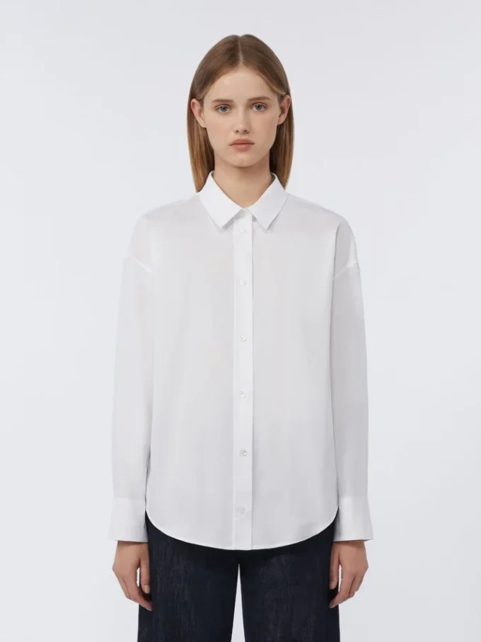Katoenen Oxford-overhemd, wit Katoenen Oxford-overhemd, wit
