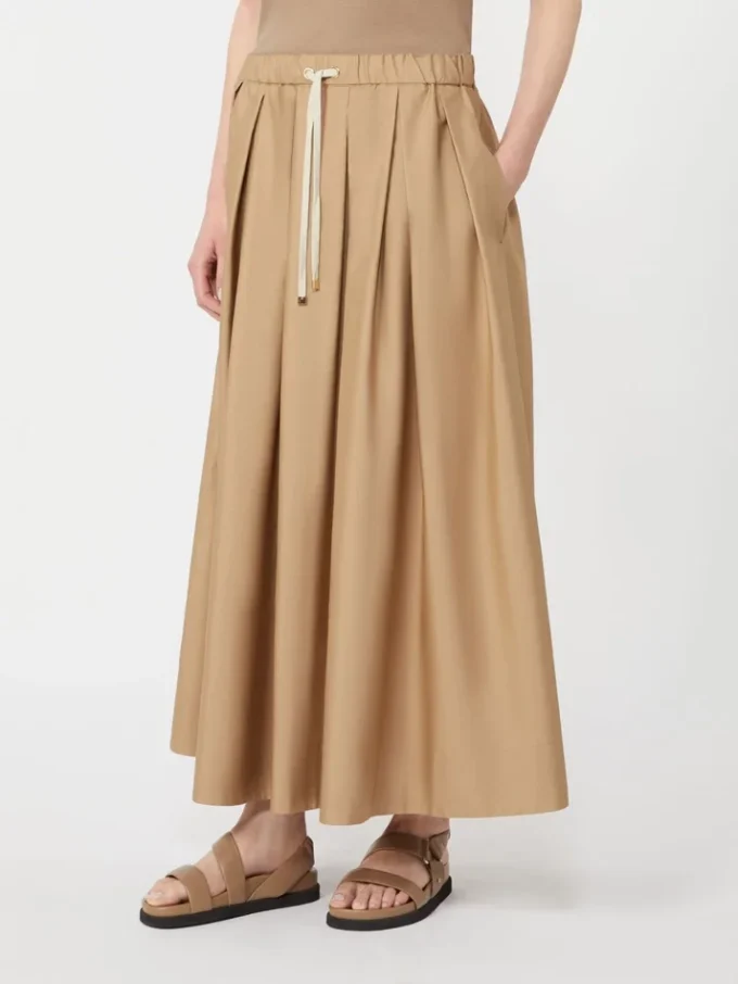 Katoenen popeline rok, desert Katoenen popeline rok, desert