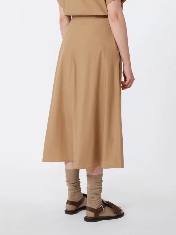 Katoenen popeline rok, tabak Katoenen popeline rok, tabak