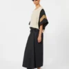 Katoenen satijnen rok, zwart Katoenen satijnen rok, zwart