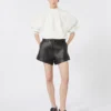 Katoenen stretch-sweatshirt, ivoorkleurig