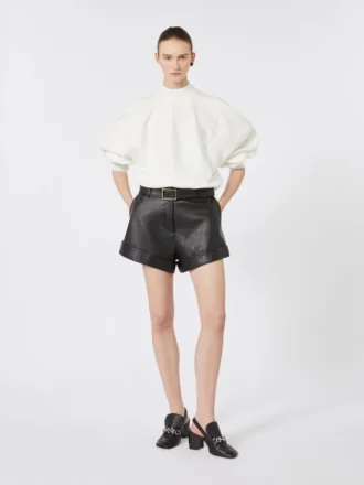 Katoenen stretch-sweatshirt, ivoorkleurig