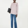 Katoenen sweatshirt met ronde hals, lila Katoenen sweatshirt met ronde hals, lila