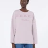 Katoenen sweatshirt met ronde hals, lila Katoenen sweatshirt met ronde hals, lila